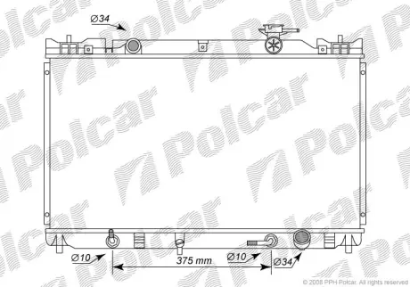Радиаторы охлаждения POLCAR 8136081K