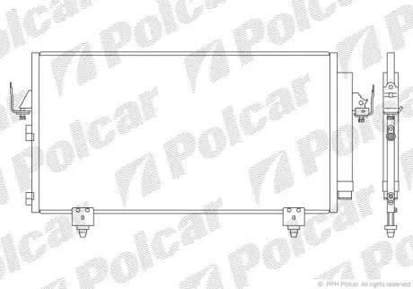 Радиаторы кондиционера POLCAR 8146K82K