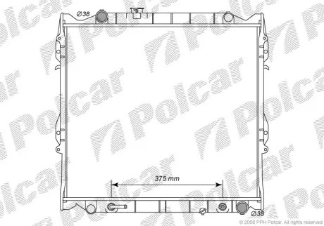 Радиаторы охлаждения POLCAR 8177084