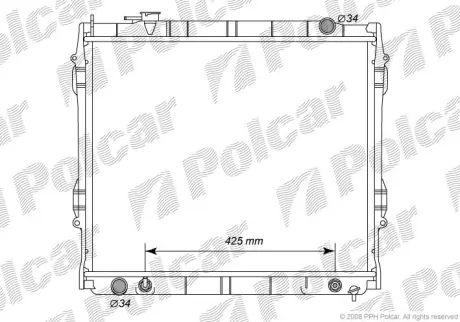 Радиаторы охлаждения POLCAR 8197082