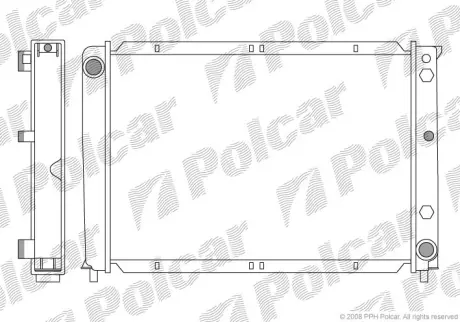 Радиаторы охлаждения POLCAR 9031084