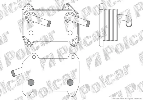 Радиаторы масла POLCAR 9040L8-1
