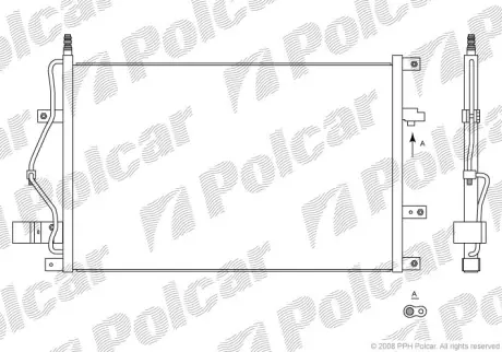 Радиаторы кондиционера POLCAR 9080K8C1S