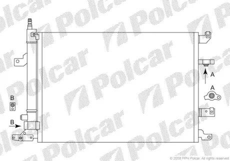 Радиаторы кондиционера POLCAR 9080K8C2S