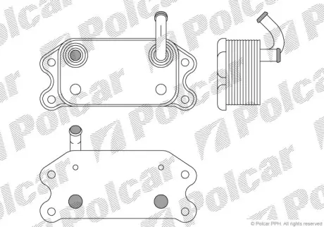 Радиаторы масла POLCAR 9080L8-1