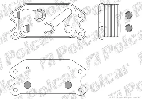 Радиаторы масла POLCAR 9082L82X