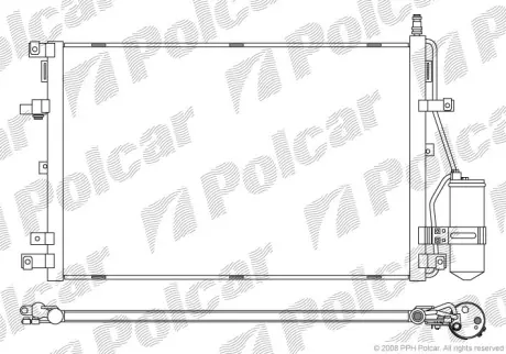 Радиаторы кондиционера POLCAR 9090K8C1