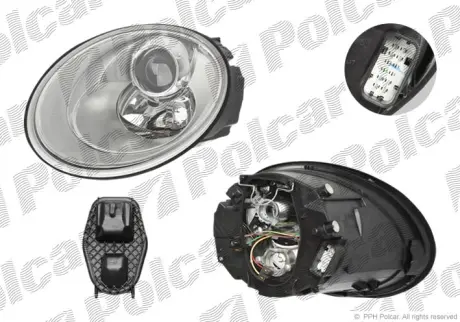 Фара основная POLCAR 950210-E