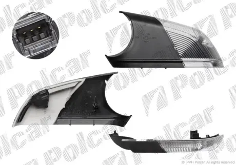 Боковой указатель поворота в зеркале POLCAR 9527196X
