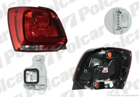 Фонарь задний POLCAR 953388-E