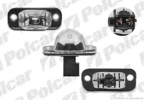 Фара номерного знака POLCAR 9534959E