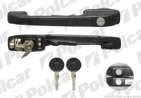 Ручка дверей передня ліва VW Golf/Passat 83-88 POLCAR 9534Z-41