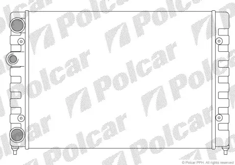 Радіатор охолодження VW Golf 1.4 91-97/Vento 92-98 POLCAR 953808A1