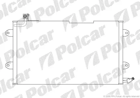 Радиаторы кондиционера POLCAR 9538K8C2