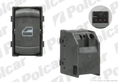 Включатель стеклоподъемника POLCAR 9548P-70