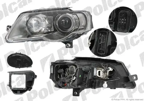 Фара основная POLCAR 9555102V