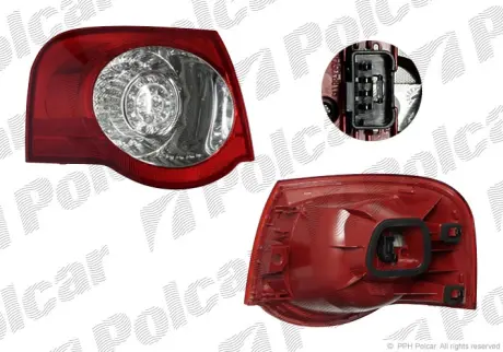 Фонарь задний POLCAR 9555872S
