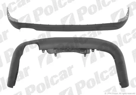 Спойлер бампера заднего POLCAR 955599