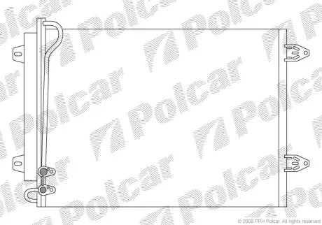 Радиаторы кондиционера POLCAR 9555K8C1