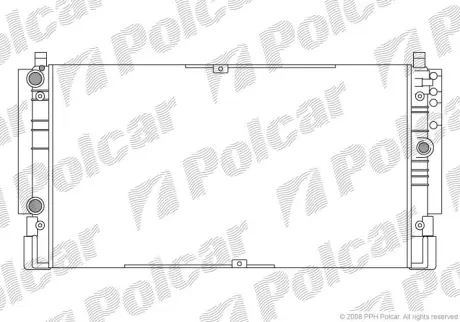 Радиаторы охлаждения POLCAR 956608A1