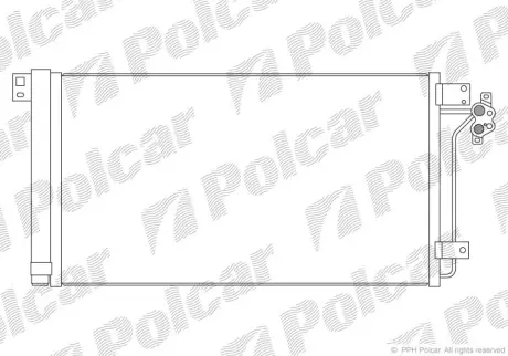 Радиаторы кондиционера POLCAR 9568K81K