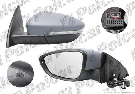 Зеркало внешнее POLCAR 95D1516M