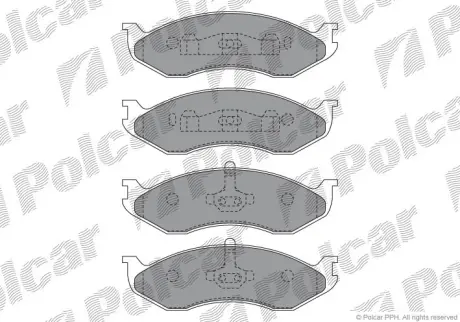 Тормозные колодки POLCAR IE140968