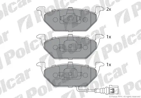Тормозные колодки POLCAR S70-0010