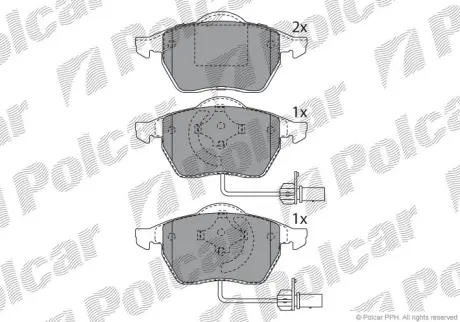 Тормозные колодки POLCAR S70-0012