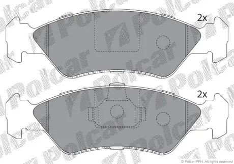 Тормозные колодки POLCAR S70-0030