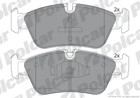 Тормозные колодки POLCAR S70-0032