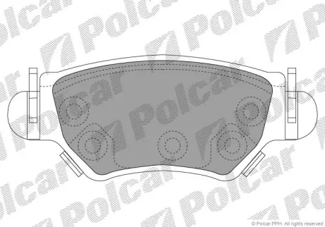 Тормозные колодки POLCAR S70-1054
