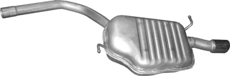Глушник основний Audi A4 2.0 12, 00-06, 08, алюмінієвий POLMOSTROW 01.01