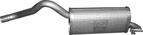 Глушник алюм. сталь, задн. частина Fiat Doblo 1.3 JTD (07.51) Polmostrow POLMOSTROW 0751