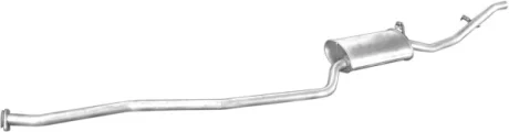 Глушник POLMO FORD Fiesta 83-89 1.0-1.1 алюмінізована сталь (08.18) POLMOSTROW 0818