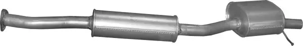 Резонатор (середній глушник) Honda Accord 2.4i 16V POLMOSTROW 09.142 (фото 1)
