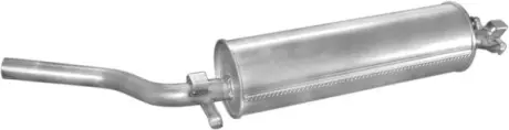 Глушник основний Mercedes W123 -85 200-300D, алюмінієвий POLMOSTROW 13.02