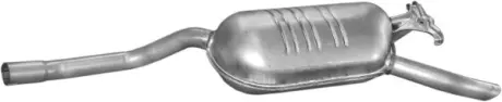 Глушник основний W124 85-93 E200D, 200D, 250D, алюмінієвий POLMOSTROW 13.05
