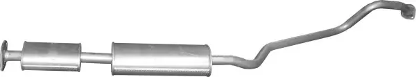 Резонатор (середній глушник) для Nissan Almera 1.8i 16V 01-06 POLMOSTROW 15.17 (фото 1)