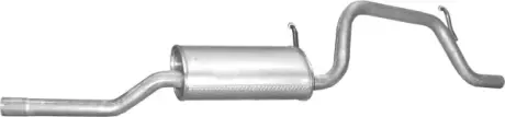Глушник задній (кінцевий, основний) для Opel Agila 1.2i -16V 00 -07 POLMOSTROW 17.604