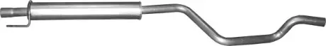 Глушник алюм. сталь, середн. частина Opel Meriva 1.7 dTi (17.646) Polmostrow POLMOSTROW 17646