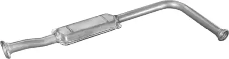 Глушник, алюм. сталь, середн. част. Renault Clio 1.2i; 1.4i kat 90-98 (21.10) Polmostrow POLMOSTROW 2110