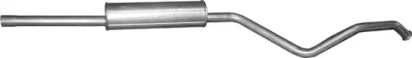 Глушник алюм. сталь, середн. частина Renault Laguna III 08 2.0 16V (21.41) Polmostrow POLMOSTROW 2141