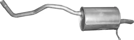 Глушник алюм. сталь, задн. частина Renault Clio IV 1.2 (21.90) Polmostrow POLMOSTROW 2190