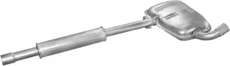 Резонатор (середній глушник) для Seat Toledo 91-97 2.0i kat POLMOSTROW 23.43