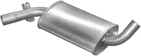 Резонатор (середній глушник) для Seat Toledo 91-91/VW Golf II 85-92/Jetta 85-92 1.1-1.6 POLMOSTROW 3008