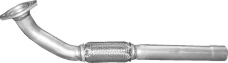Труба приймальна з гофрою Renault Mascott 2.8D din 66100 98-04 POLMOSTROW 70082