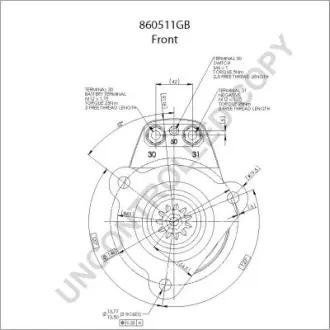 Стартер PRESTOLITE PRESTOLITE ELECTRIC 860511GB