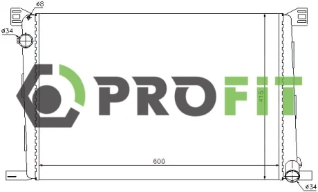 Радіатор охолоджування PROFIT 17400074
