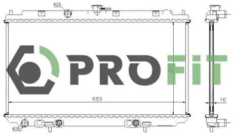 Радіатор охолоджування PROFIT 17400253